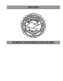 Parent Info Guide 2013-2014