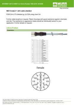 M23 female 0&deg; with cable shielded PUR 0.34+0.75 shielded gy UL