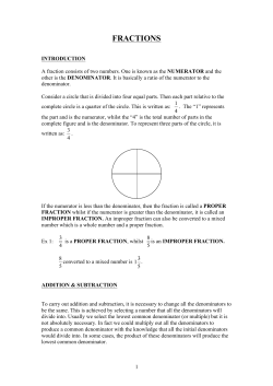 fractions