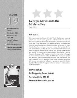 Ch19 Georgia Moves into the Modern Era