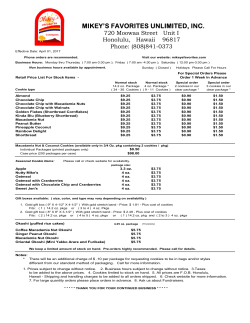 MIKEY`S FAVORITES UNLIMITED, INC.