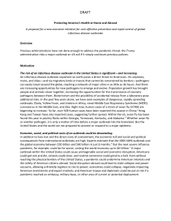 Protecting America`s Health at Home and Abroad