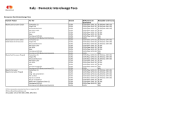 Italy - Domestic Interchange Fees