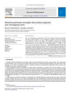 Minimum perimeter rectangles that enclose congruent
