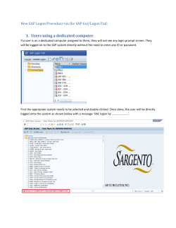 1. Users using a dedicated computer
