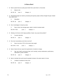 Jr Horse Bowl - University of Illinois Extension