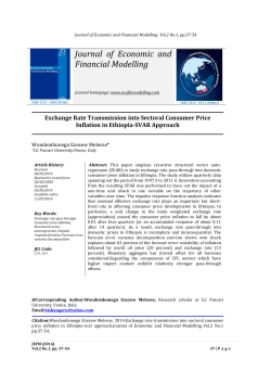 Journal of Economic and Financial Modelling - Arca