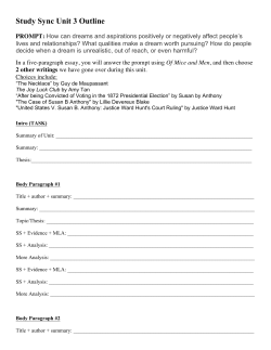 Study Sync Unit 3 Outline