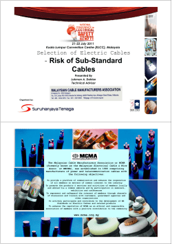 Risk of Sub-Standard Cables