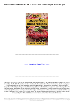 Free `MEAT 25 perfect meat recipes