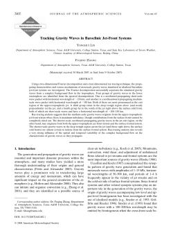 Tracking Gravity Waves in Baroclinic Jet-Front Systems