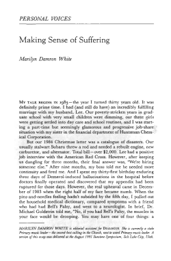 Making Sense of Suffering - Dialogue: A Journal of Mormon Thought
