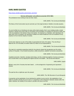KARL MARX QUOTES