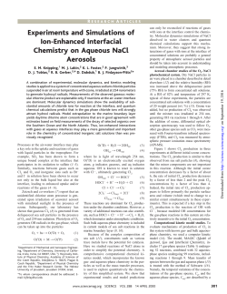 Experiments and Simulations of Ion-Enhanced