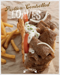 Portion Controlled Loaves Product Sheet