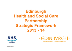 Health and Social Care - The City of Edinburgh Council