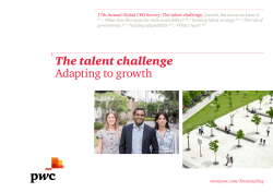 The talent challenge: Adapting to growth