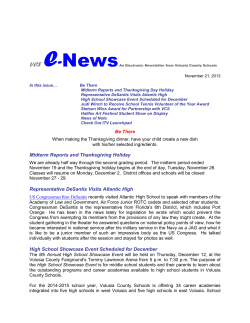 November 21, 2013 - Volusia County Schools