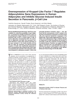 Overexpression of Kruppel-Like Factor 7 Regulates - Zen-Bio