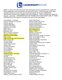 Complete Sponsor Listing