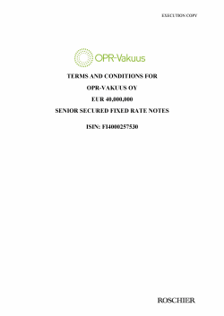 Terms and Conditions