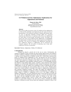 US withdrawal from Afghanistan