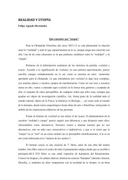realidad y utop&iacute;a - Universidad Aut&oacute;noma de Madrid
