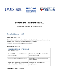 Beyond the lecture theatre