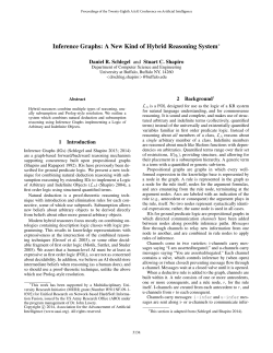 Inference Graphs: A New Kind of Hybrid Reasoning System
