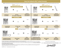Dilution Instructions for Enfamil LIPIL® Infant Formula 2 2 Cal/fl oz* 2