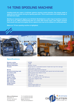 14 TONS SPOOLING MACHINE
