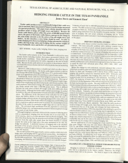 hedging feeder cattle in the texas panhandle