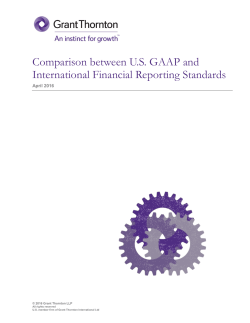 Comparison between US GAAP and International
