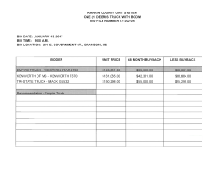 RANKIN COUNTY UNIT SYSTEM ONE (1) DEBRIS TRUCK WITH