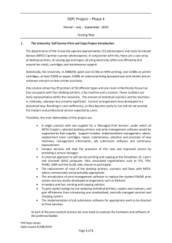 Testing Plan - University of Exeter