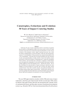 Catastrophes, Extinctions and Evolution: 50 Years of Impact