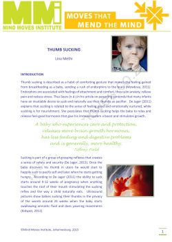 thumb sucking - Mind Moves Institute