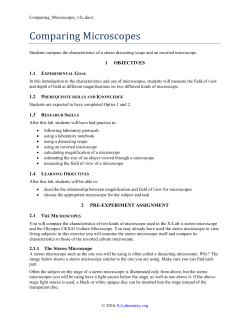Comparing Microscopes - X