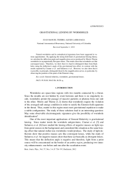 Gravitational lensing by wormholes