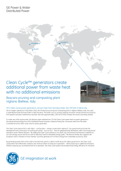 Clean Cycle&trade; generators create additional power from waste heat