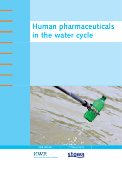 Human pharmaceuticals in the water cycle
