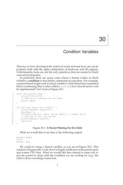 Condition Variables