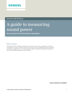 A guide to measuring sound power