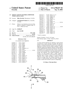 Dental viscous material dispenser with capule lock