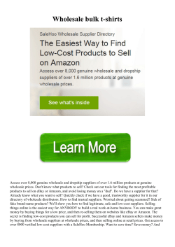 Wholesale bulk t-shirts