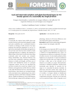 Leaf and stem trait variation and plant functional types in 113 woody