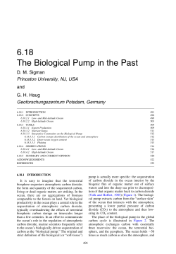 6.18 The Biological Pump in the Past