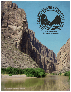 Rio Grande-Bravo Climate Outlook: A Summary of Survey Responses