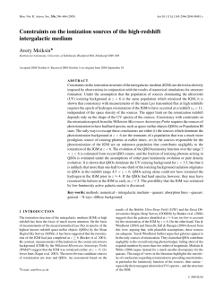 Constraints on the ionization sources of the high