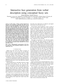 Interactive face generation from verbal description using conceptual